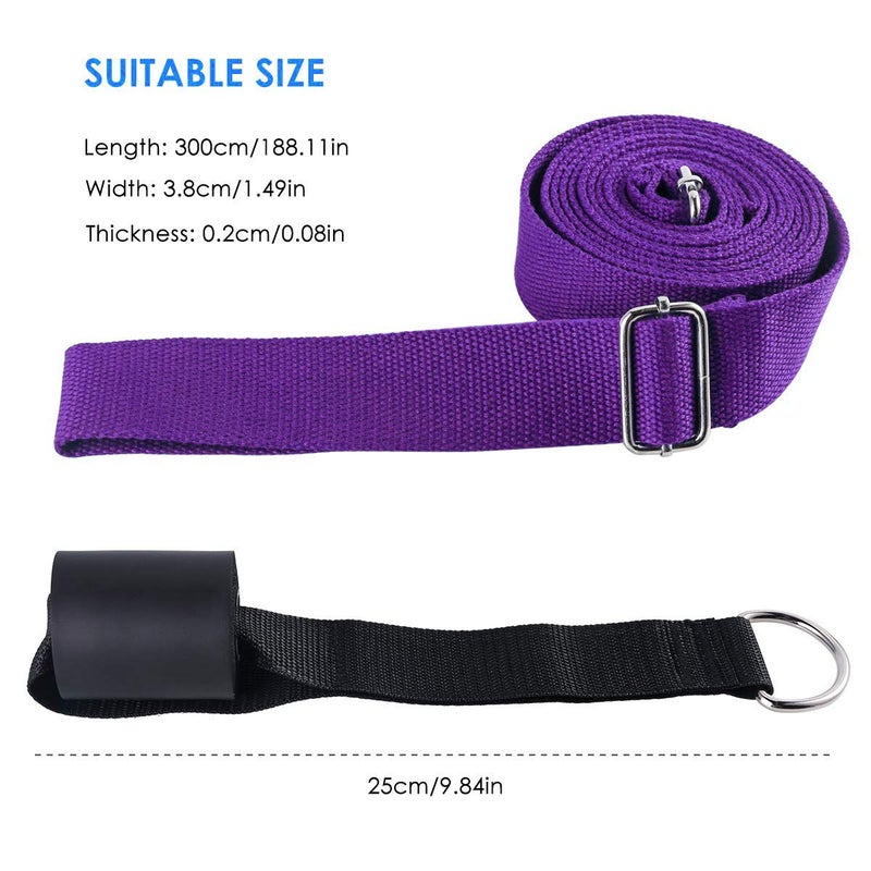 Price Xes Leg Ballet Yoga Stretcher, Door Attachment, Get More Flexible, Flexibility & Stretching Leg Straps - Great for Cheer Dance Gymnastics or ANY Sport Trainer Premium stretch Fitness Equipment Band - Image 3